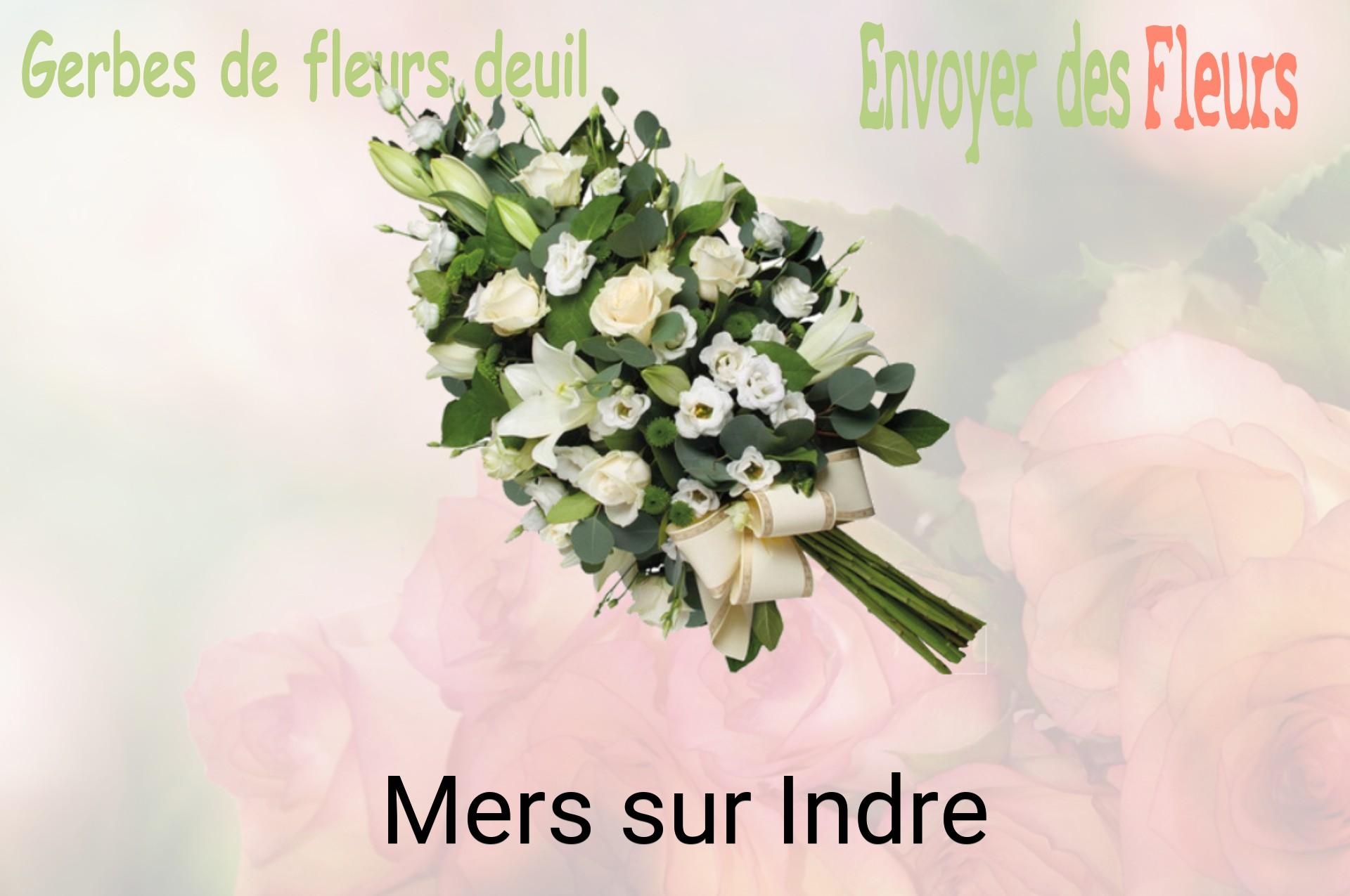 Gerbe de fleurs de deuil livrée à Mers-sur-Indre